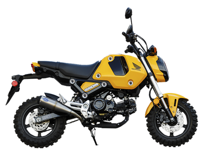 S&S CYCLE Grand National Slip-On 	Brushed Stainless Steel Exhaust for  MSX125 Grom 2022 550-1072