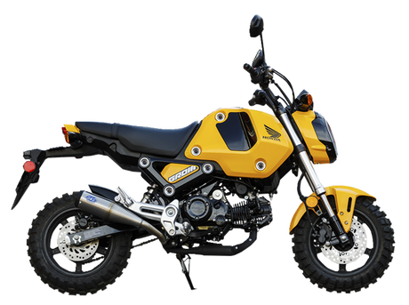 S&S CYCLE Grand National Slip-On 	Brushed Stainless Steel Exhaust for  MSX125 Grom 2022 550-1072