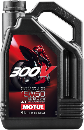 MOTUL 300V Synthetic Ester Oil - 15W-50 - 4L 104129