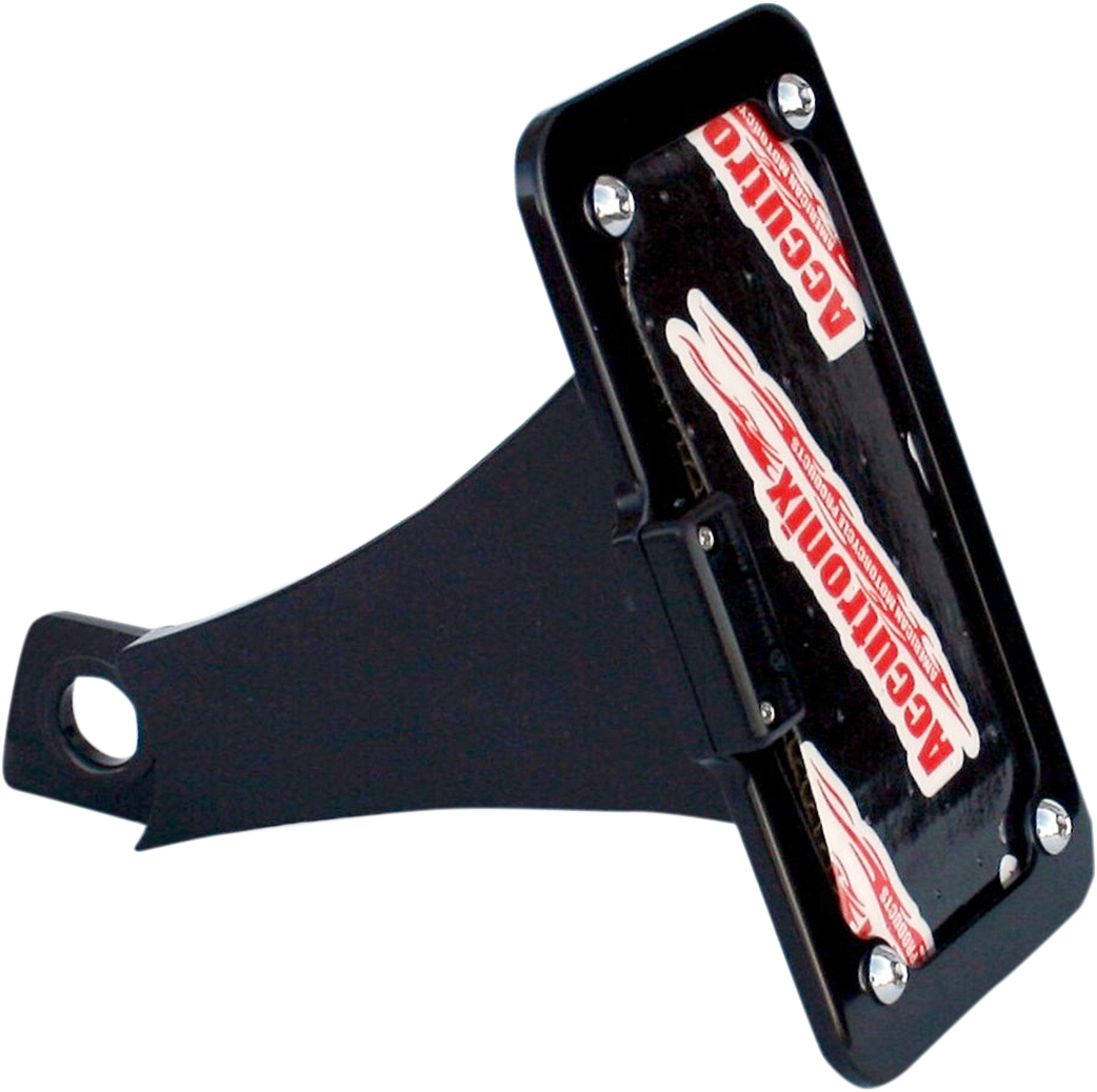 ACCUTRONIX Side Mount License Plate Assembly - Black LPF092HV-B