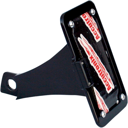 ACCUTRONIX Side Mount License Plate Assembly - Black LPF092HV-B