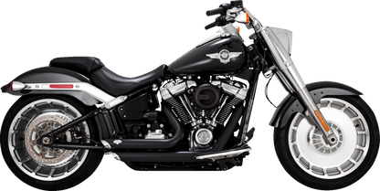 VANCE & HINES Shortshots Staggered Exhaust System - Matte Black 47335