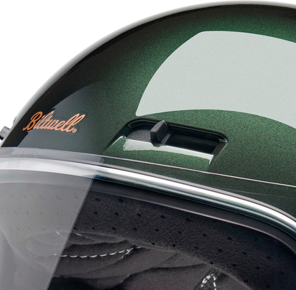 BILTWELL Gringo SV Helmet - Metallic Sierra Green - Large 1006-324-504