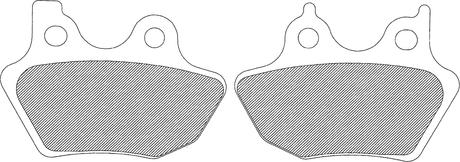 DRAG SPECIALTIES Semi-Metallic Brake Pads - Front/Rear 16-0919SCP