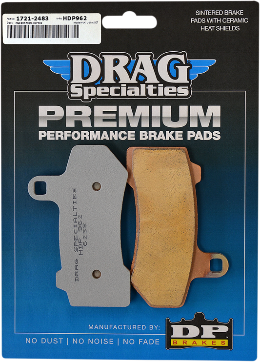 DRAG SPECIALTIES Sintered Brake Pads - Harley-Davidson TRIKE APP S/B 09-13,19-21 HDP962