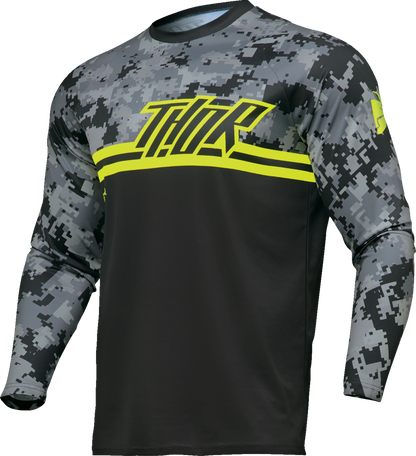 THOR Youth Sector DIGI Jersey - Black/Charcoal - XS 2912-2395