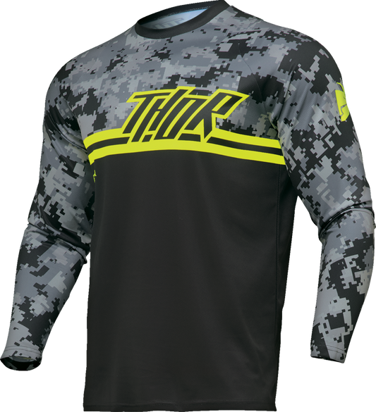 THOR Youth Sector DIGI Jersey - Black/Charcoal - XS 2912-2395