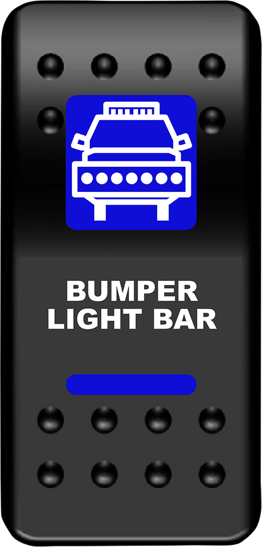 MOOSE UTILITY Rocker Switch - Bumper Light Bar - Blue BLB-PWR