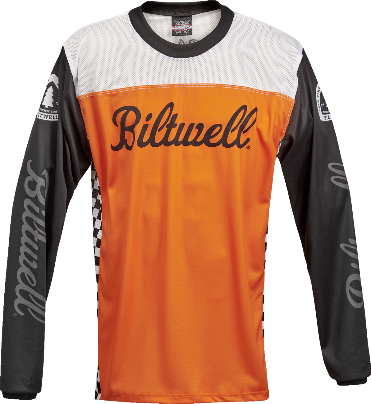 BILTWELL Good Times Jersey - Orange/Black - Small 8120-087-002