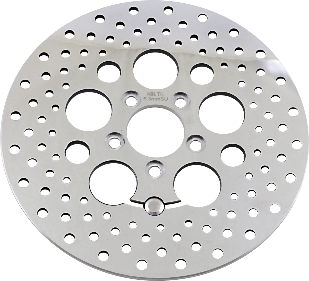 DRAG SPECIALTIES Drilled Brake Rotor - Rear - 11.8" - Touring B06-0189ASP