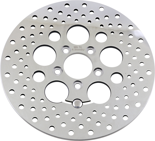 DRAG SPECIALTIES Drilled Brake Rotor - Rear - 11.8" - Touring B06-0189ASP