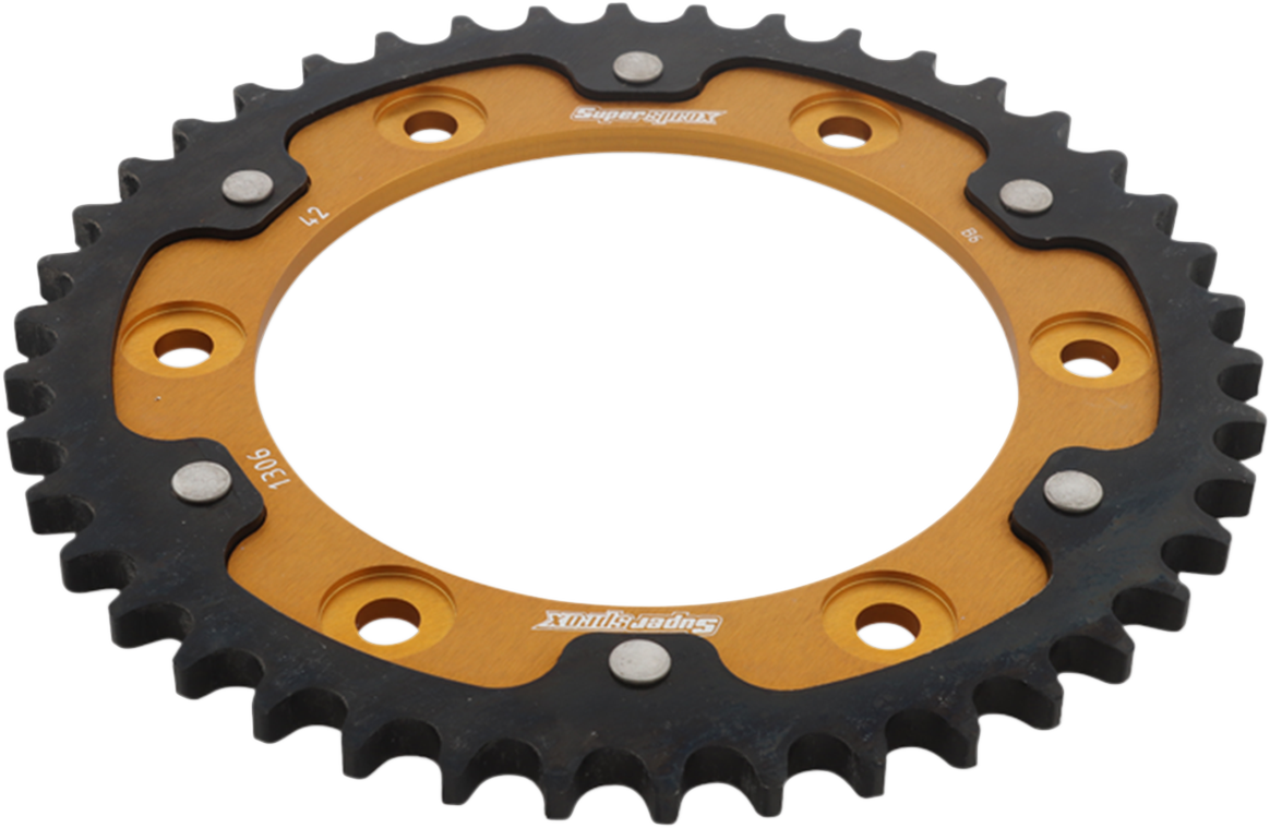 SUPERSPROX Stealth Rear Sprocket - 42 Tooth - Gold - Honda RST-1306-42-GLD