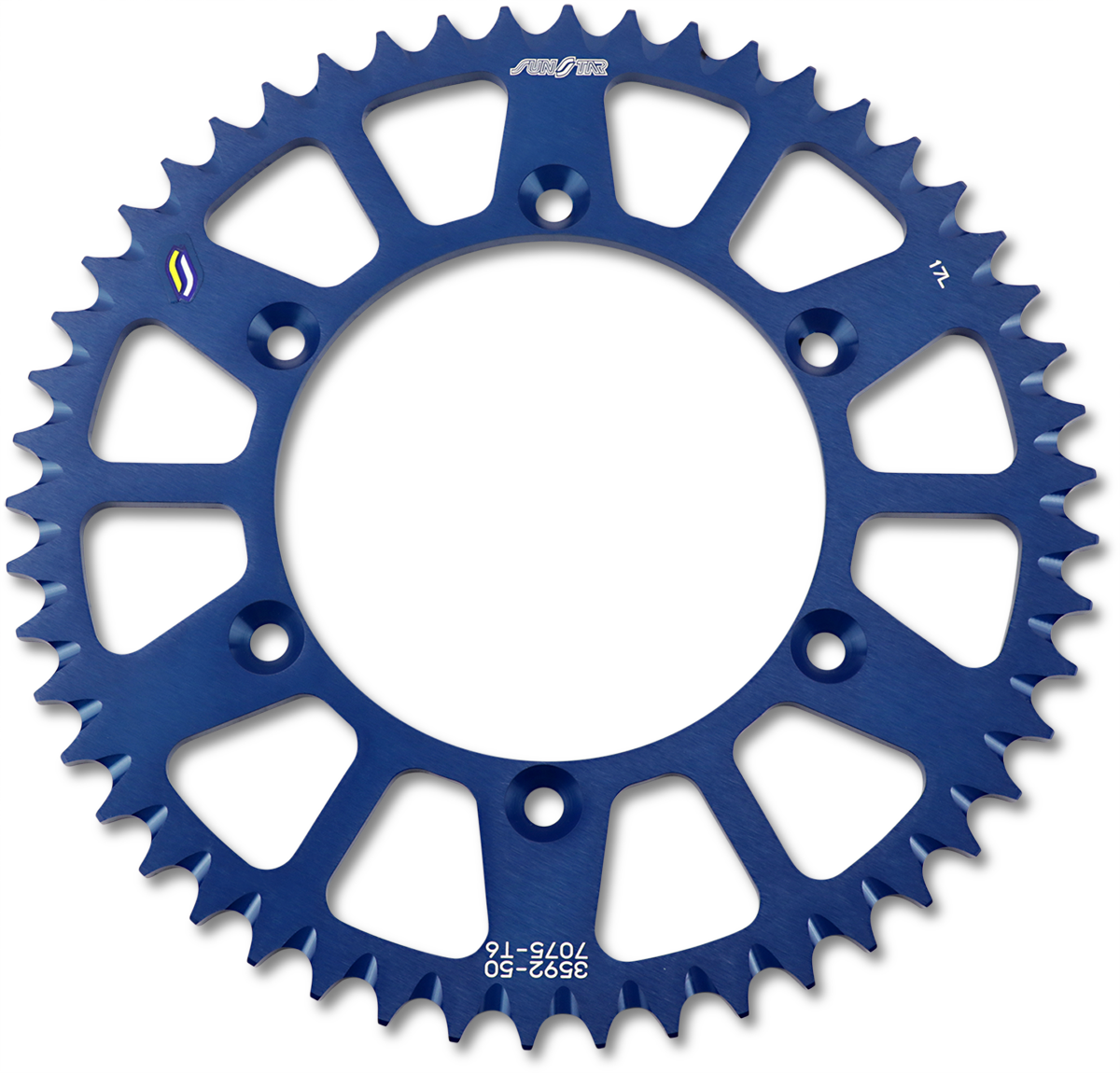 SUNSTAR SPROCKETS Rear Sprocket - 50 Tooth - Honda/Yamaha - Blue 5-359250BL