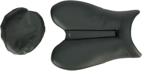 SADDLEMEN Gel Channel Track Carbon Fiber Sport Seat - Black - R6 0810-Y117