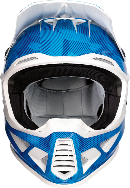 MOOSE RACING F.I. Helmet - Agroid Camo - MIPS® - Blue/White - XS 0110-7766