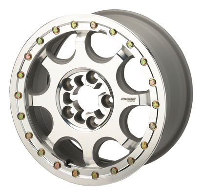 MOOSE UTILITY Wheel - 351X 5-Lug Beadlock - Front/Rear - Machined - 15x7 - 5/4.5 - 5+2 351BM157545CF64