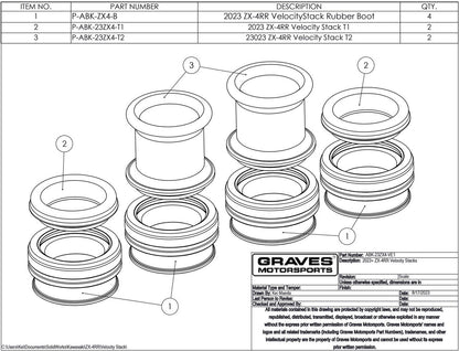 Graves  Velocity Stacks ZX-4RR 2023  -2024  ABK-23ZX4-VE1