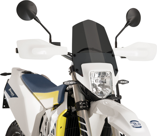 PUIG HI-TECH PARTS New Generation Windscreen - Dark Smoke - Husqvarna 701 9867F