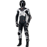 ALPINESTARS GP Plus v4 Sprint 1-Piece Leather Suit - Black/Red Fluo/White - US 48 / EU 58 3150225-1231-58