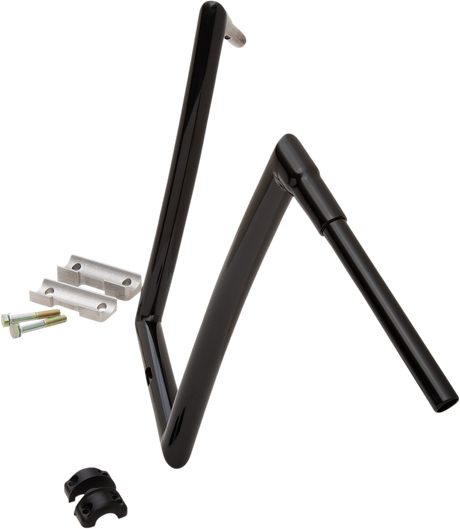 TODD'S CYCLE Handlebar - 1-1/2" Strip - Touring - 17" - Gloss Black 0601-5204