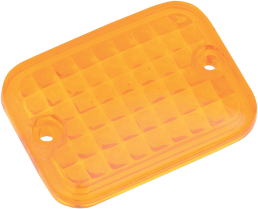 DRAG SPECIALTIES Replacement Mini Rectangular Lens - Amber 165179