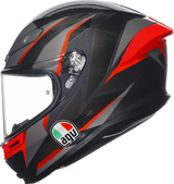 Casco AGV K6 S - Slashcut - Negro/Gris/Rojo - Grande 2118395002014L 