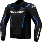 ALPINESTARS GP Force v2 Leather Airflow Jacket - Black/Metallic Blue - US 38 / EU 48 3100326-1591-48