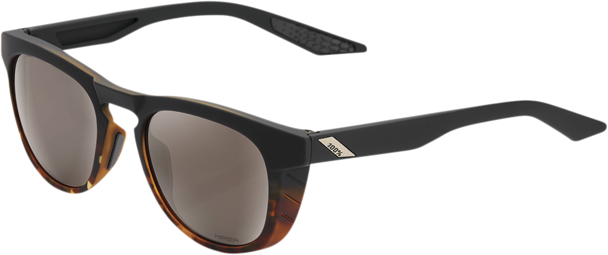 100% Slent Sunglasses - Black - Silver Mirror 61035-404-01