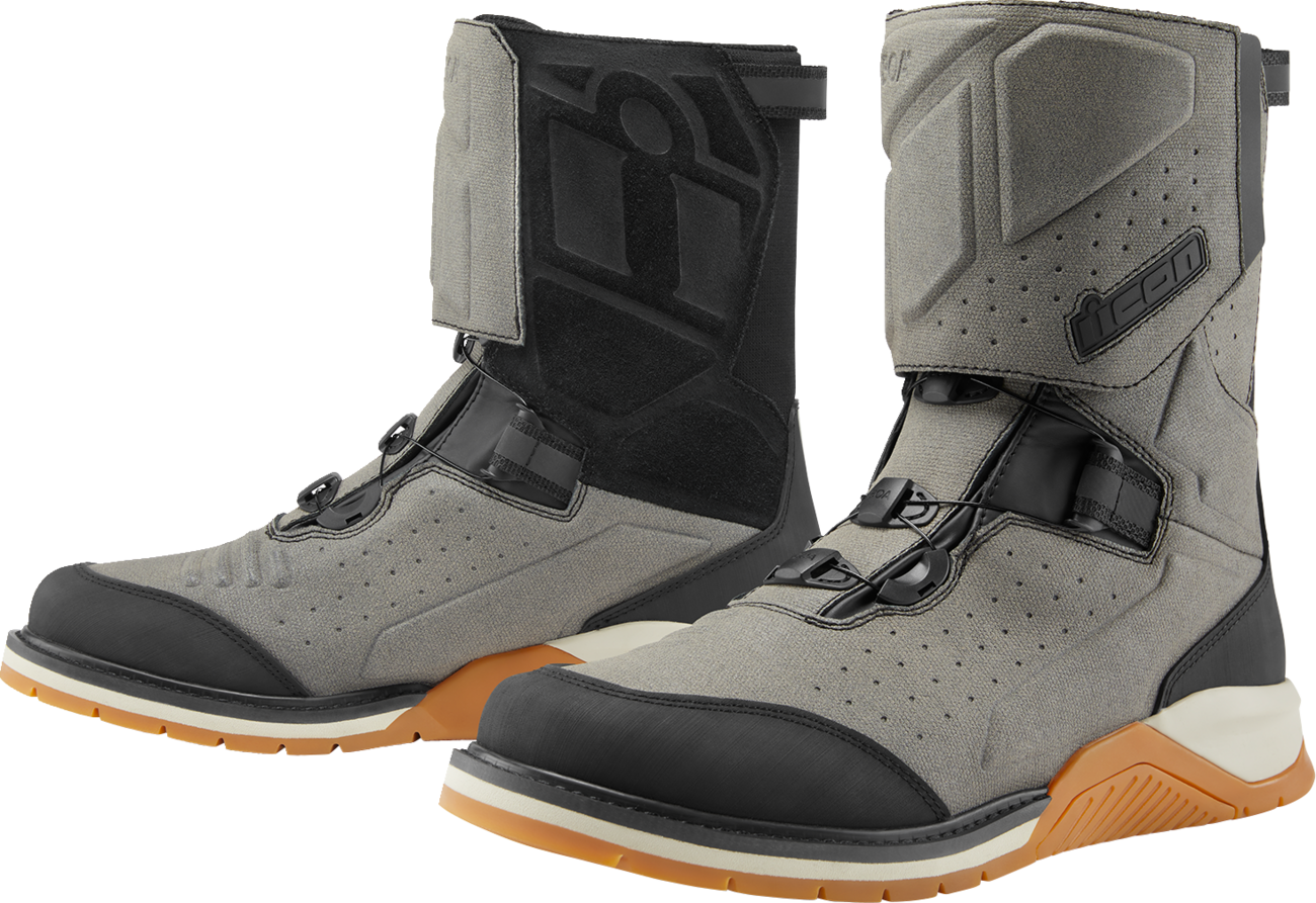 ICON Alcan Waterproof Boots - Gray - Size 11.5 3403-1252