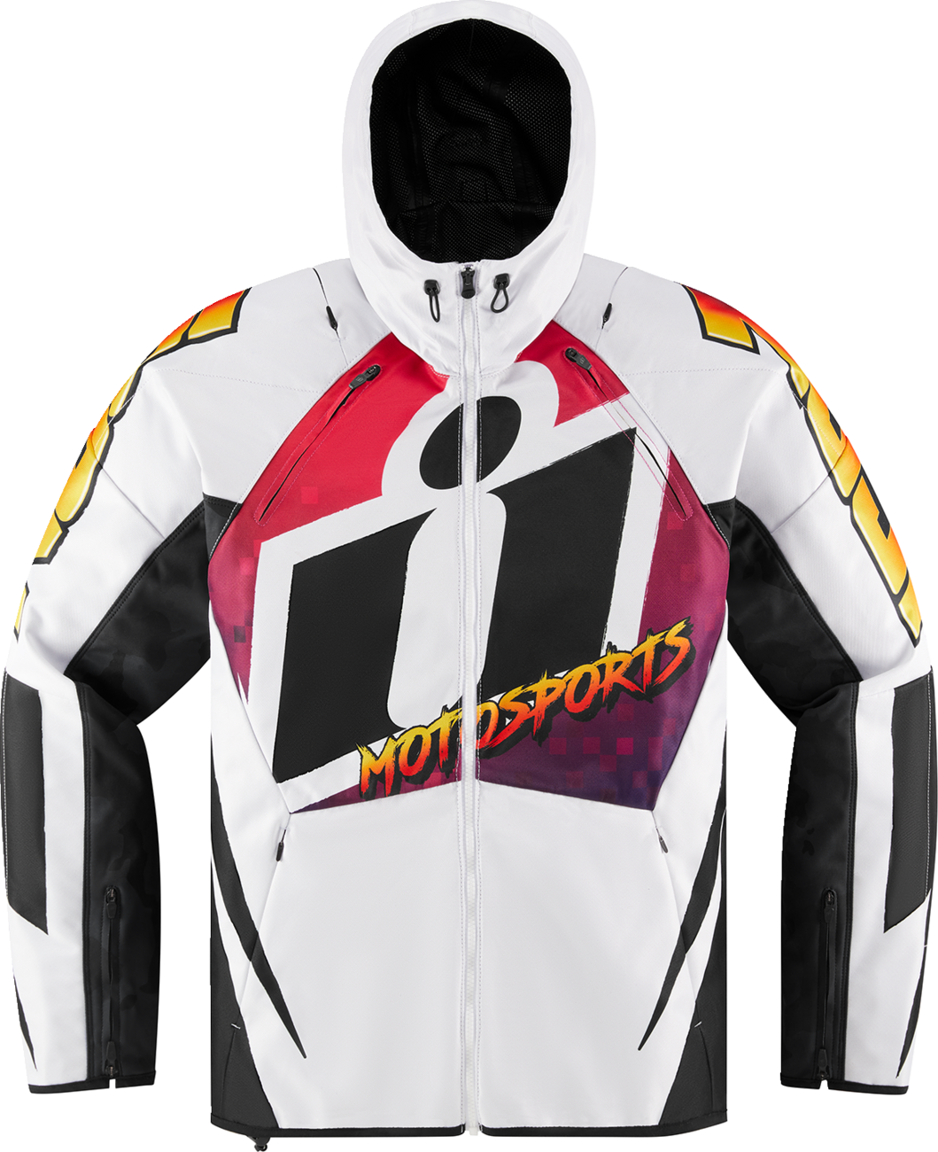 ICON Airform Quarterflash Jacket - White/Black/Red - 2XL 2820-5960