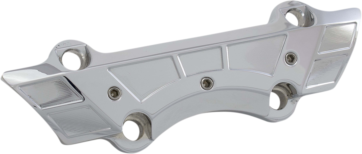 PAUL YAFFE BAGGER NATION Riser Clamp - Weld Wing - Chrome PYO:SRC-WW-C