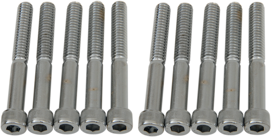 DRAG SPECIALTIES Bolts - Socket-Head - Knurled - 1/4-20 x 2" MPB185