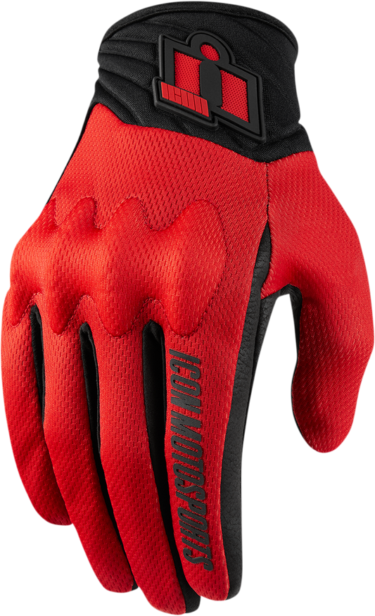 ICON Anthem 2 CE™ Gloves - Red - 3XL 3301-3688