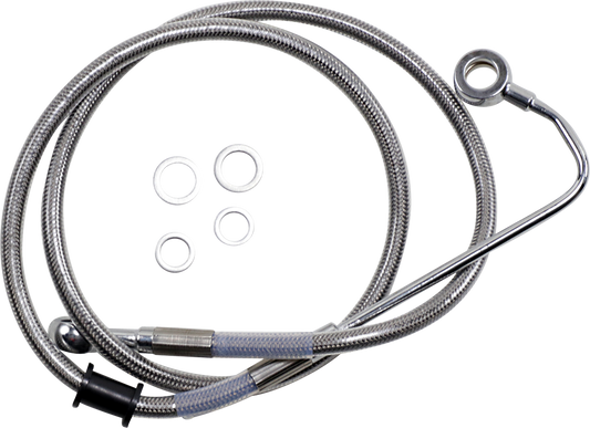 DRAG SPECIALTIES Brake Line - +6" - Stainless Steel - '15-'17 Softail 618299-6