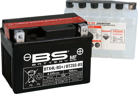 BS BATTERY Battery - BS BTZ5S-BS / BTX4L-BS (YTZ / YTX) 300617