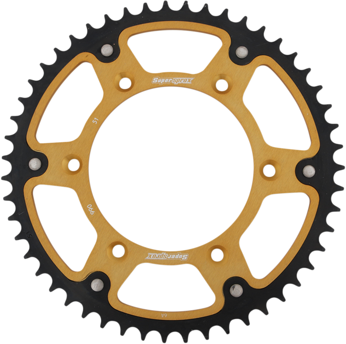 SUPERSPROX Stealth Rear Sprocket - 51 Tooth - Gold - Husaberg/Husqvarna/KTM RST-990-51-GLD