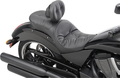 DRAG SPECIALTIES Asiento de perfil bajo - Respaldo del conductor - Almohada - Vegas NO AJUSTE CON RESPALDO OEM 0810-1607 