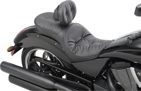 DRAG SPECIALTIES Low Profile Seat - Driver's Backrest - Pillow - Vegas NOT FIT WITH OEM BACKREST 0810-1607