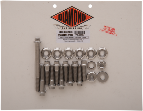 DIAMOND ENGINEERING Bolt Kit - Motor Mount - 12-Point - FL PB896S