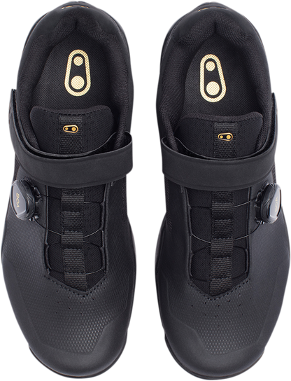 CRANKBROTHERS Mallet E BOA® Shoes - Black/Gold - US 9 MEB01080A-9.0