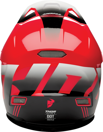 THOR Sector 2 Helmet - Carve - Red/White - Small 0110-8106