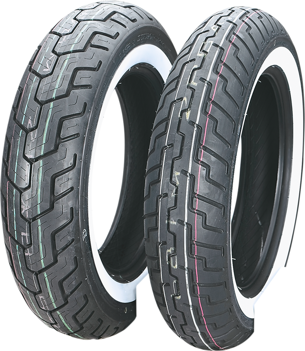 DUNLOP Tire - D404 - Rear - 150/90-15 - Wide Whitewall - 74H 45605050