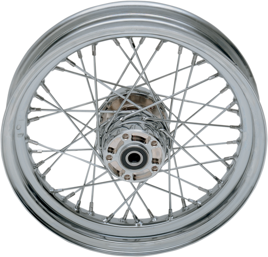 DRAG SPECIALTIES Rear Wheel - Single Disc/No ABS - Chrome - 16"x3.00" 64437