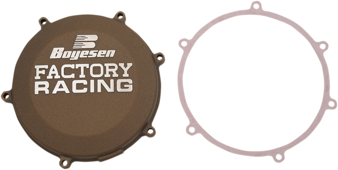 BOYESEN Clutch Cover - Gold - Kawasaki CC-18AM