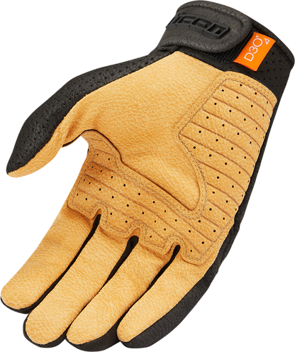 ICON Airform™ Gloves - Black/Tan - Small 3301-4141