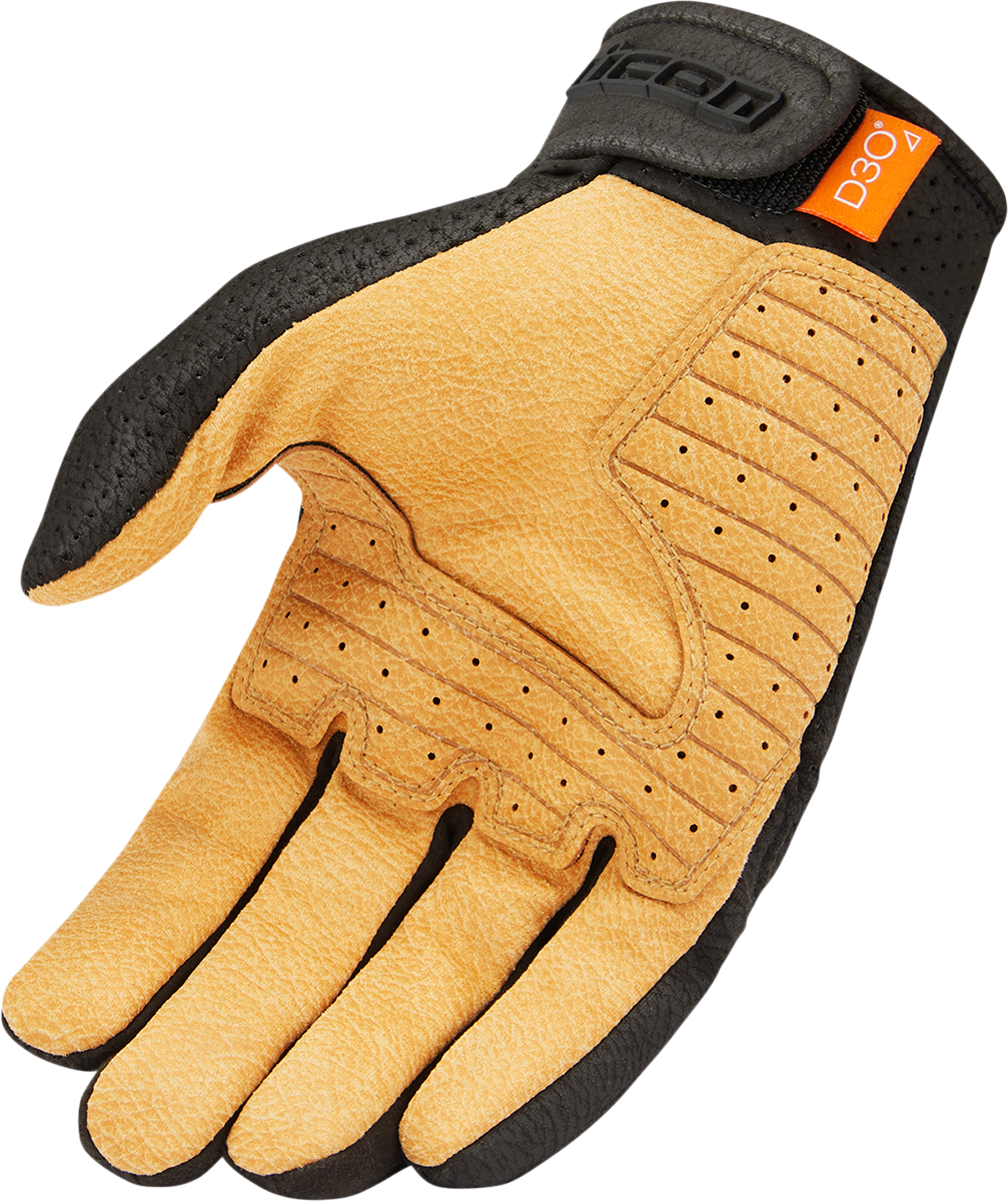 ICON Airform™ Gloves - Black/Tan - Medium 3301-4142