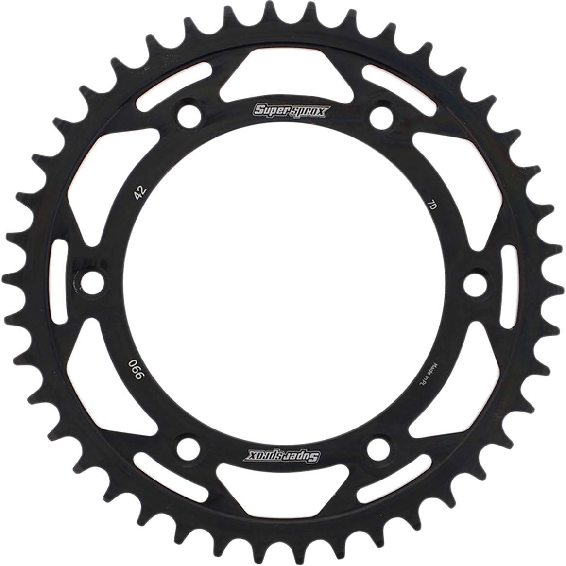 SUPERSPROX Steel Rear Sprocket - 42 Tooth RFE-990-42-BLK