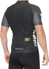 100% Exceeda Jersey - Short-Sleeve - Black/Charcoal - Small 40051-00000