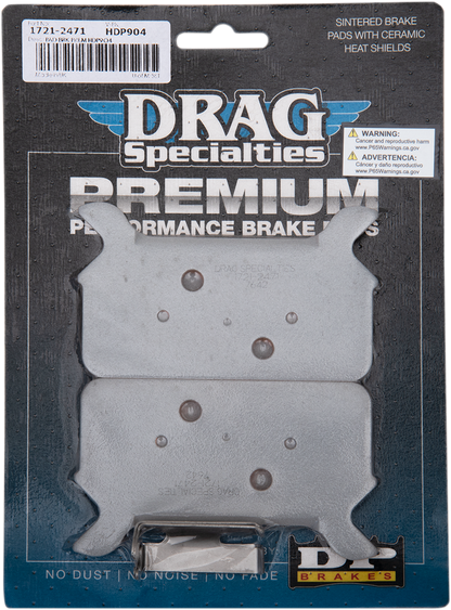 DRAG SPECIALTIES Sintered Brake Pads - Touring WRNG CALLOUT /WRNG PHOTO HDP904