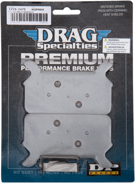 DRAG SPECIALTIES Sintered Brake Pads - Touring WRNG CALLOUT /WRNG PHOTO HDP904